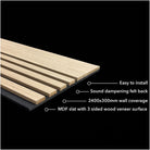 Aslund - Wide Random Rhythmic Slat Wall Panels (Set of 2) | Aspin Collins