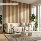 Aslund - Wide Random Rhythmic Slat Wall Panels (Set of 2) | Aspin Collins