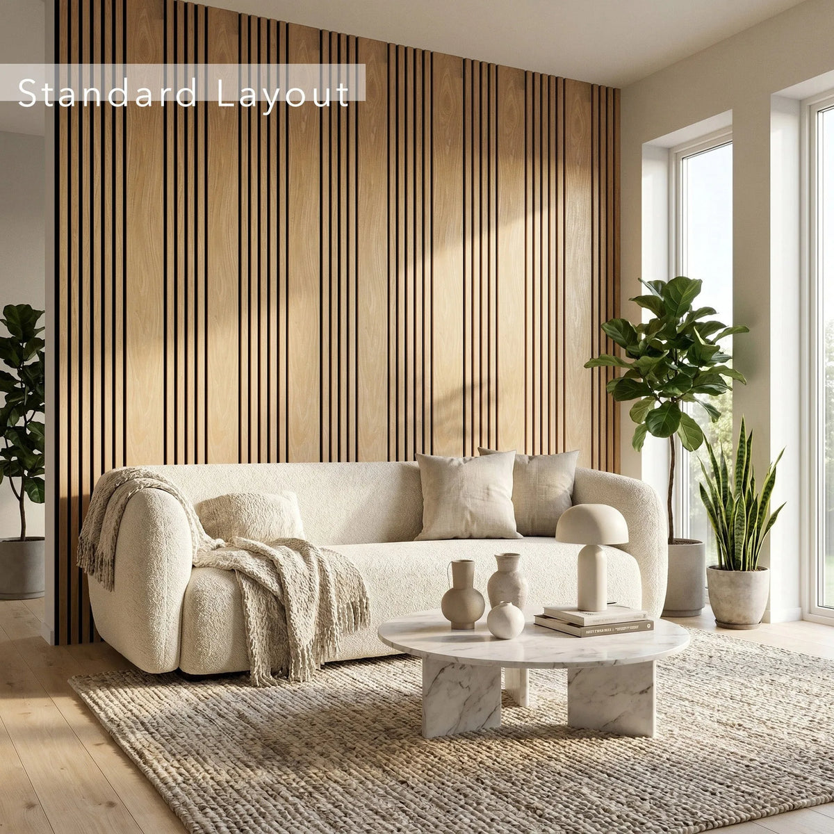 Aslund - Wide Random Rhythmic Slat Wall Panels (Set of 2) | Aspin Collins