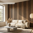 Aslund - Wide Random Rhythmic Slat Wall Panels (Set of 2) | Aspin Collins
