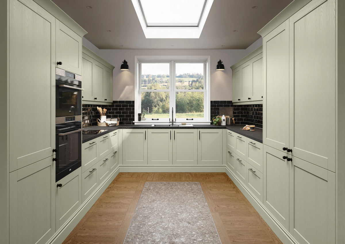 Shaker Kitchen Door - Richmond Range - Sage Green | Aspin Collins