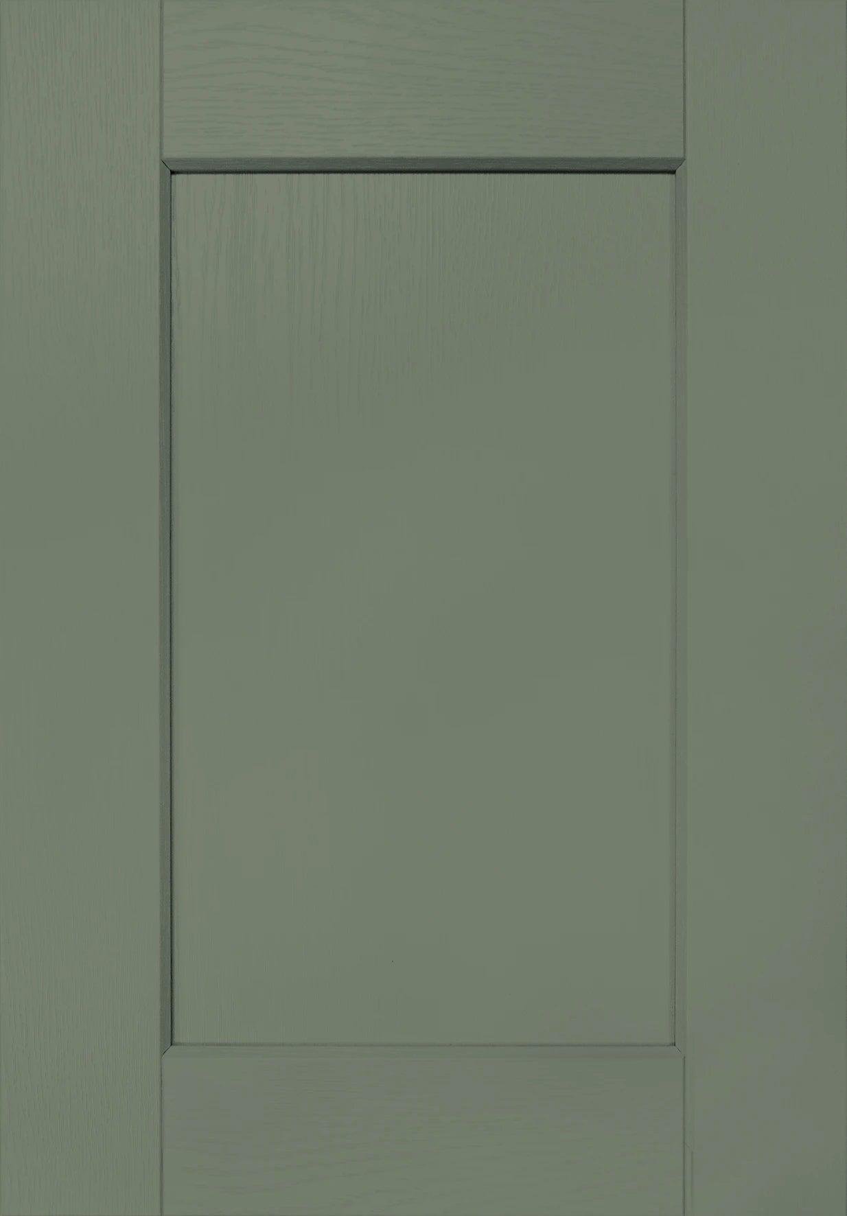 Slim Frame Shaker Drawer Fronts | Reed Green | Aspin Collins