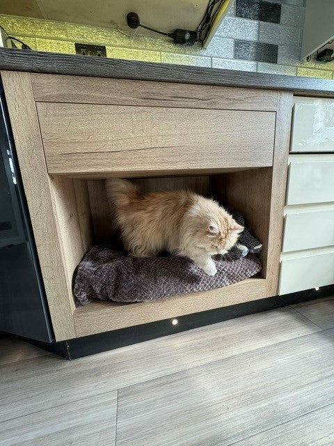 Integrated Kitchen Cabinet Dog Bed | DIY Flat Pack | Bespoke Look for Less | Aspin Collins