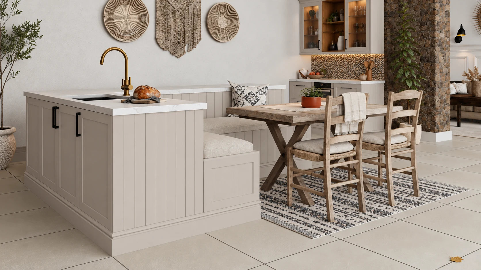 Taupe | Solid Ash Shaker Kitchen Doors | Aspin Collins