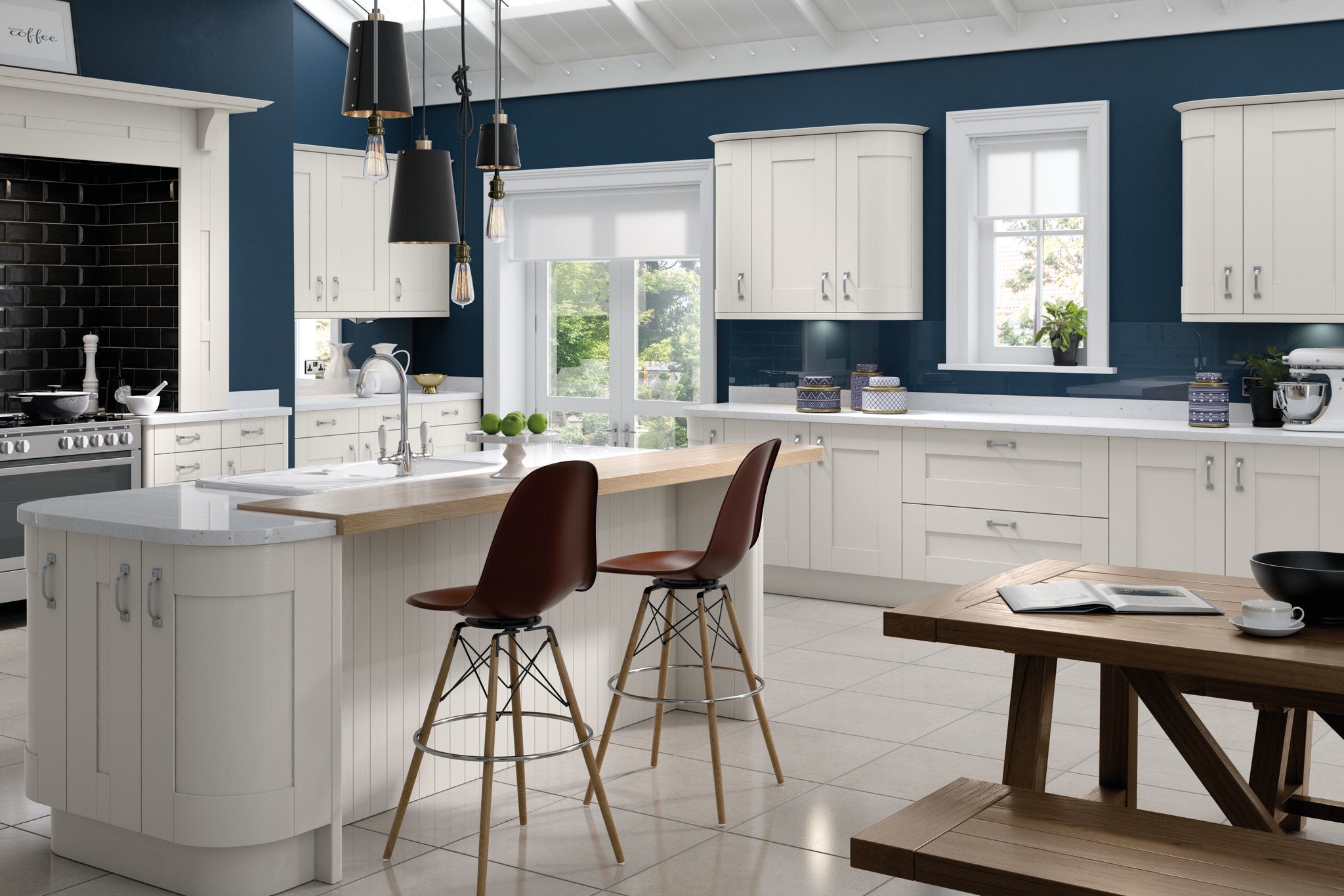 White Shaker Kitchen Door | Cavallo | Aspin Collins
