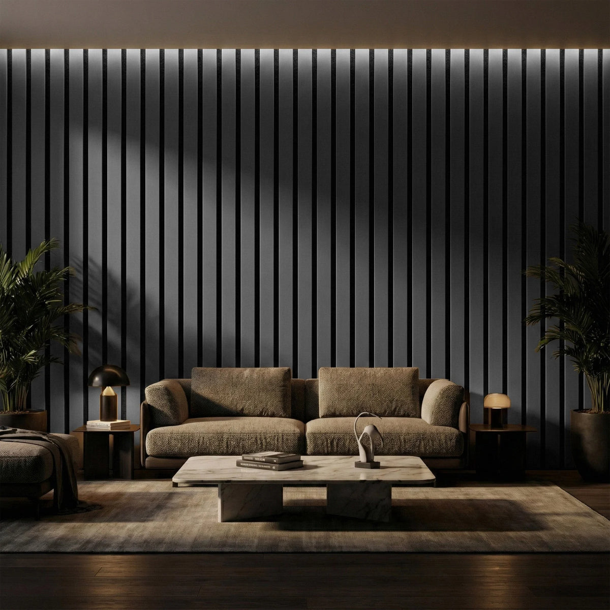 Brenna - Wide Slat Colour Acoustic Wall Panels (Set of 2) | Aspin Collins