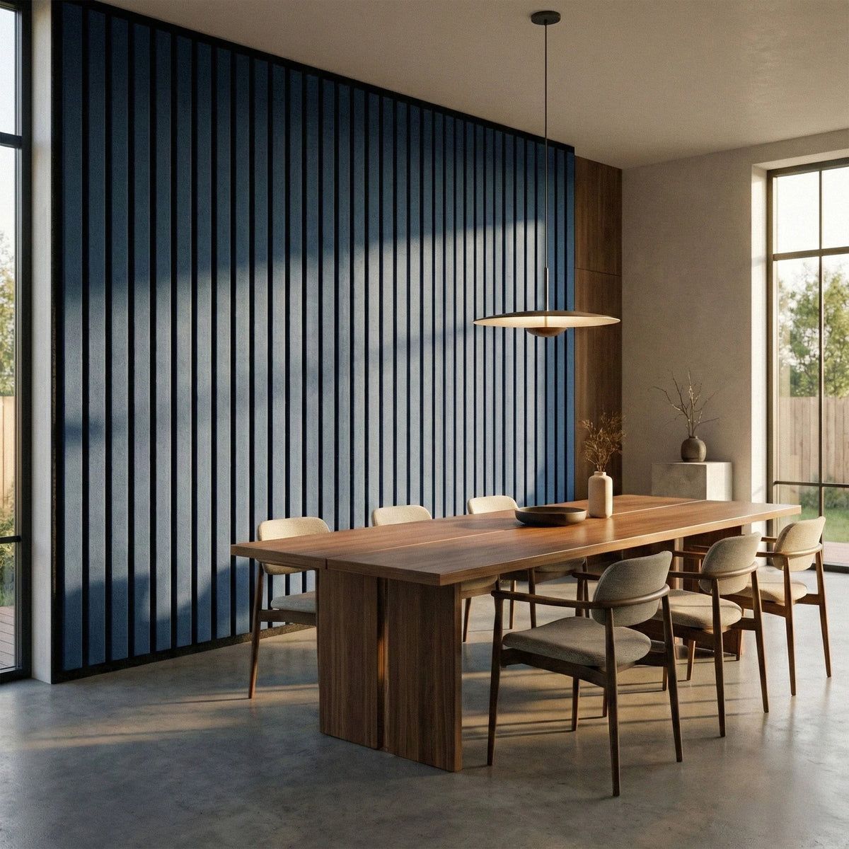 Brenna - Wide Slat Colour Acoustic Wall Panels (Set of 2) | Aspin Collins