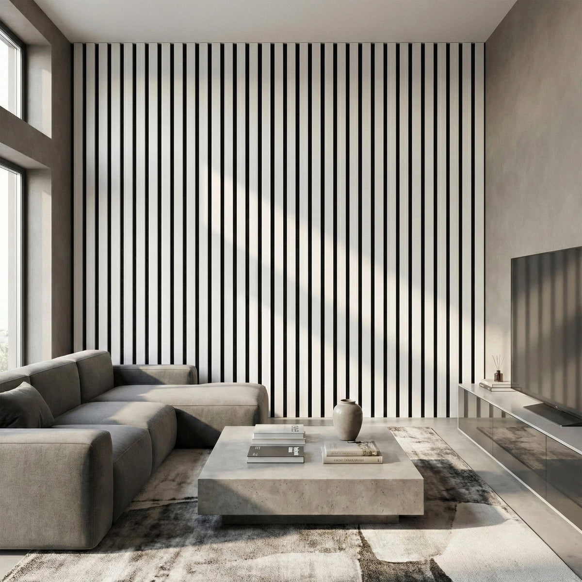 Brenna - Wide Slat Colour Acoustic Wall Panels (Set of 2) | Aspin Collins