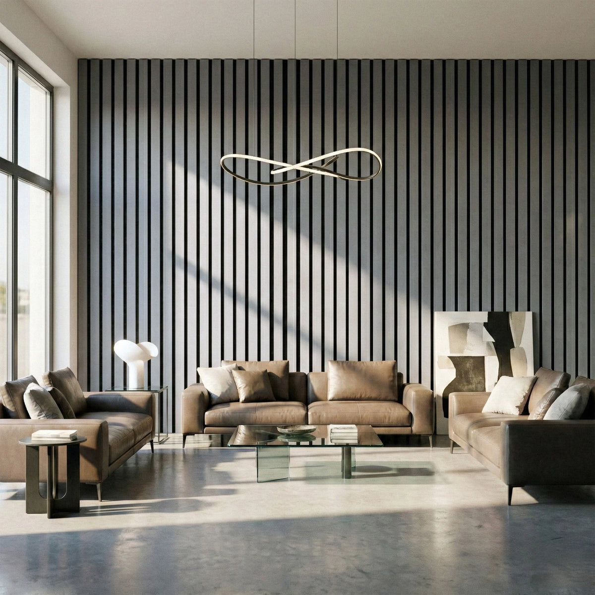 Brenna - Wide Slat Colour Acoustic Wall Panels (Set of 2) | Aspin Collins