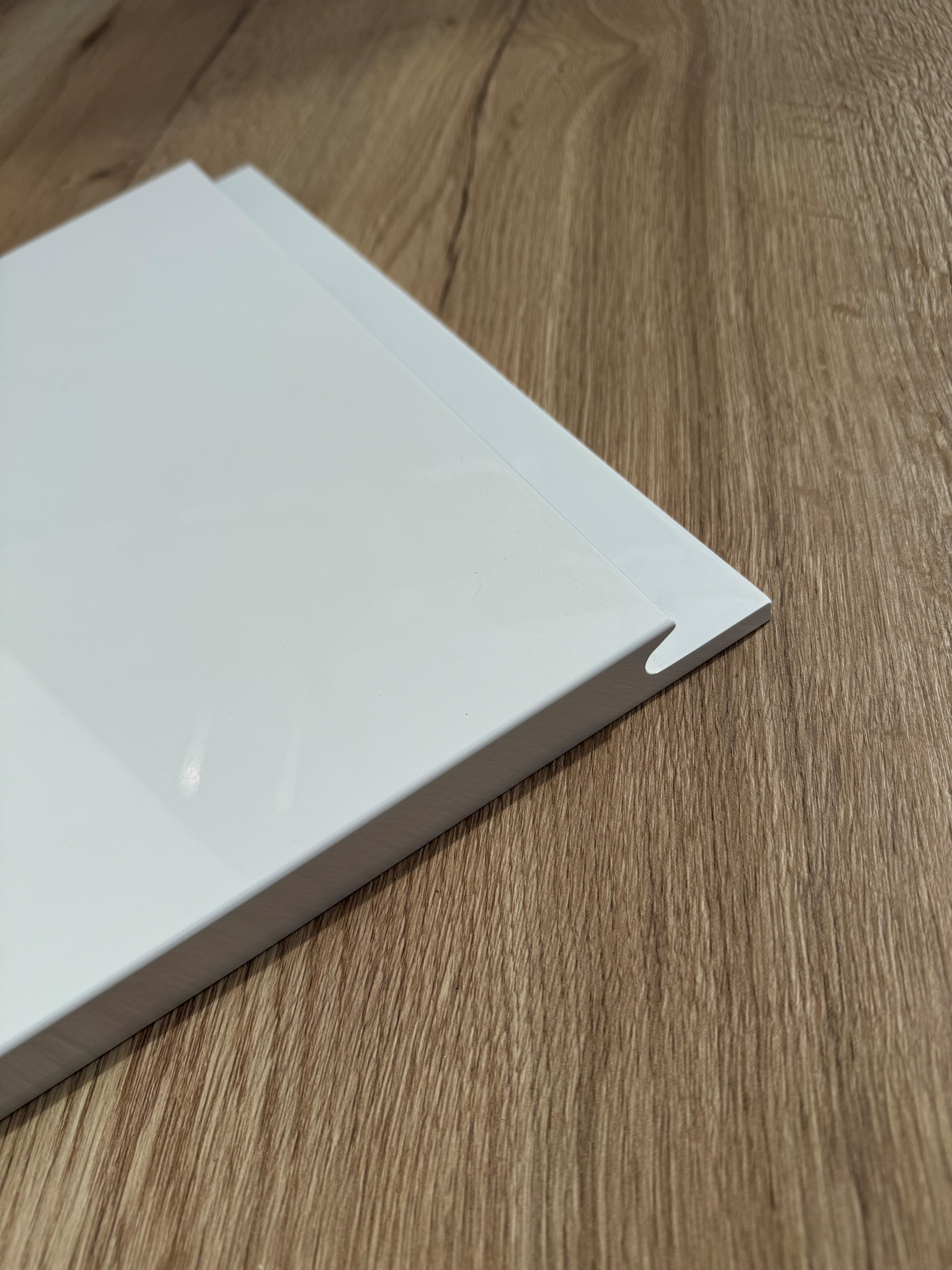 Levana White Gloss Kitchen Doors | Bright White Gloss Handleless Kitchen Doors | Aspin Collins