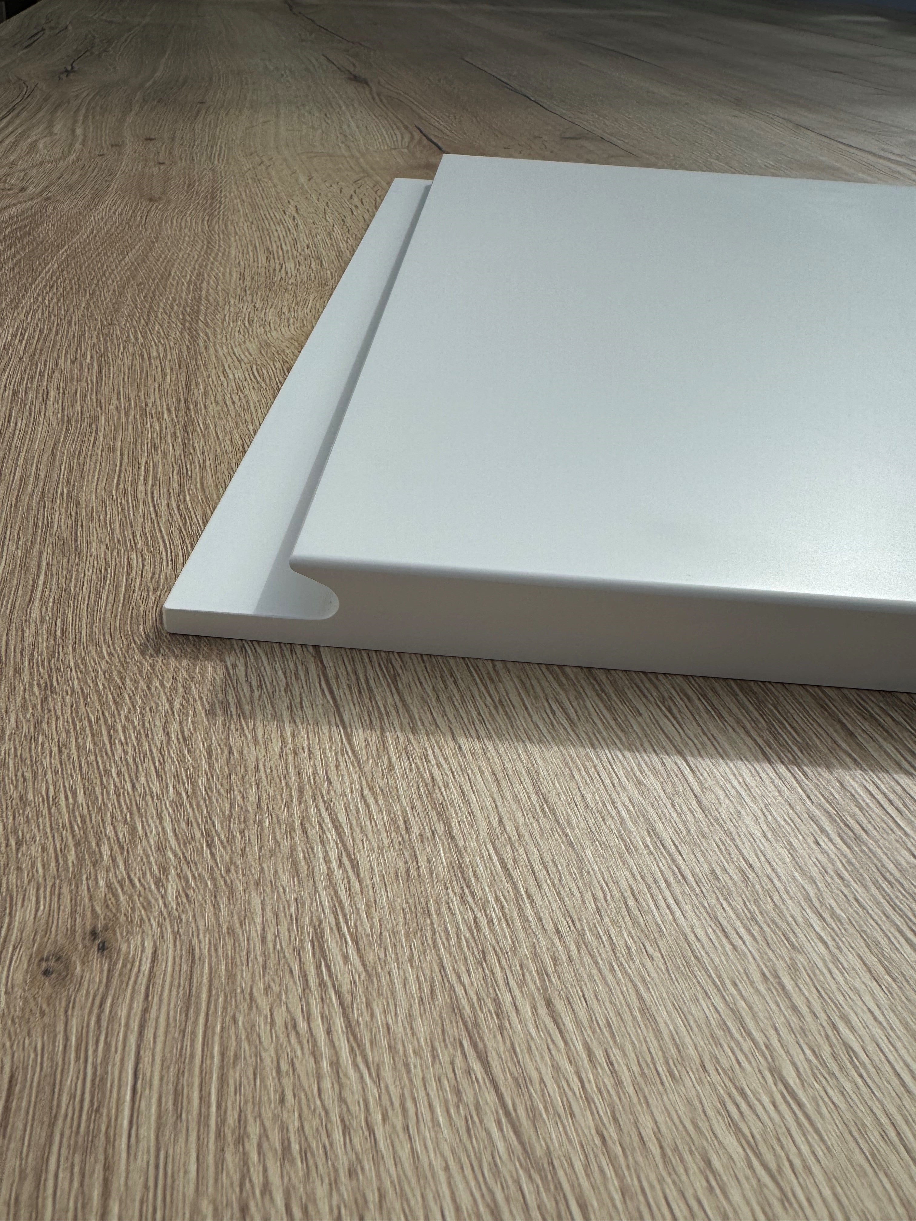 Levana White Matt Kitchen Doors | White Matt Handleless Kitchen Doors | Aspin Collins