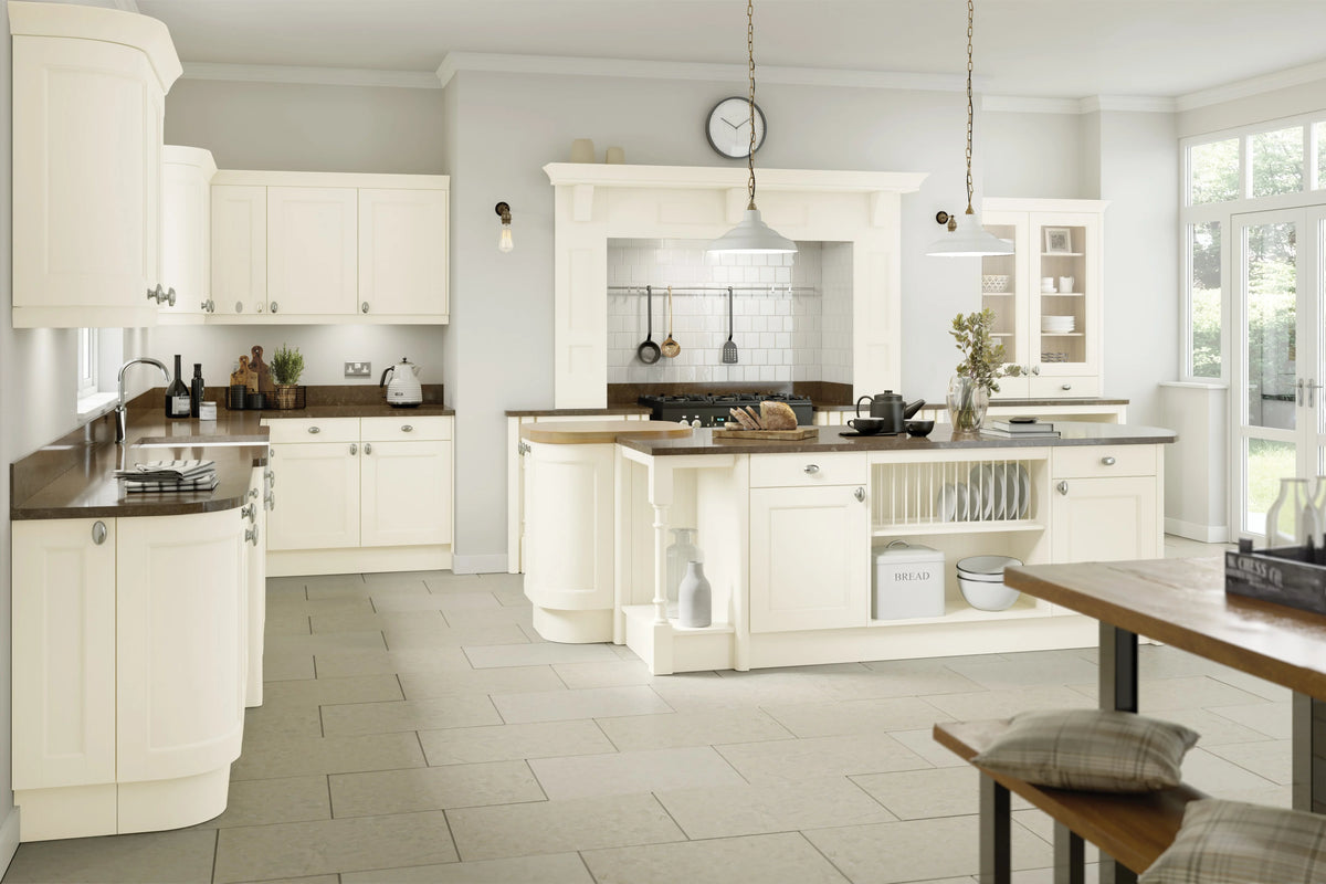 Porcelain | Traditional Painted Shaker Kitchen Doors | Aspin Collins