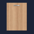 Pre-Drilled Slab Drawer Fronts | Amber Oak | Aspin Collins
