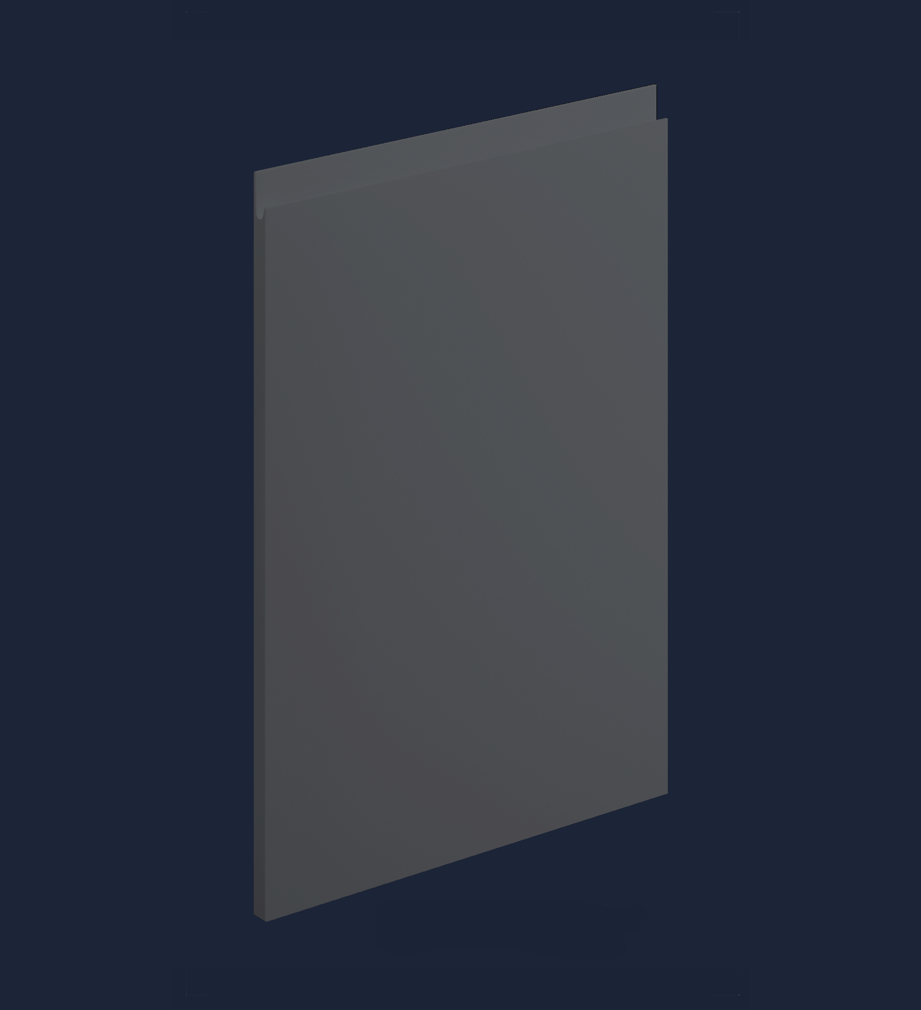 Anthracite Matt Handleless Kitchen Door | Levana | Aspin Collins