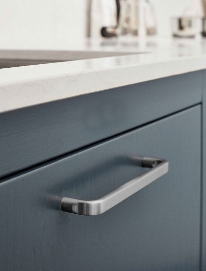 Base - Simple Bent Rod Handle | Antique Brown, Antique Grey, or Inox Look | Aspin Collins