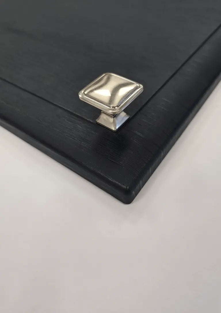 Thornbury Slim D-Handle with Matching Knob | Brushed Nikel | Aspin Collins