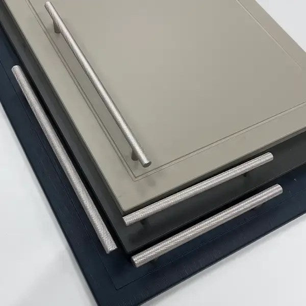 Millthorpe Knurled T-Bar Handle | Brushed Nickel | Aspin Collins