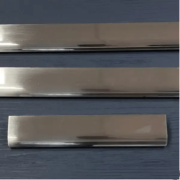 Marchwood Lip Edge Pull Handle | Brushed Nickel & Brushed Black | Aspin Collins