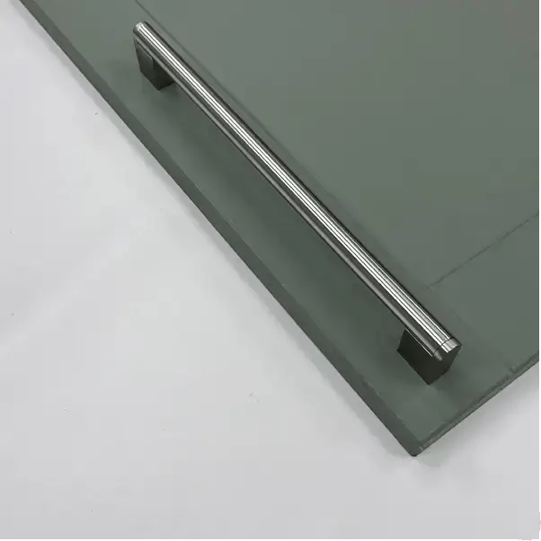 Halden Brushed Nickel D-Bar Pull Handle | Aspin Collins