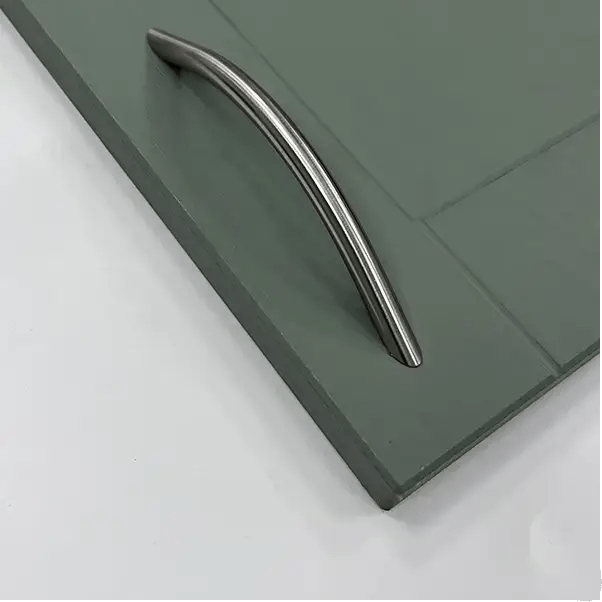 Calder Brushed Nickel Bow Handle | Aspin Collins