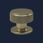 Knob Handle - Osaka Knurled Knob - Brushed Nickel/Black/Brushed Brass - Aspin Collins