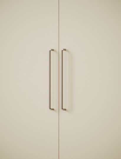 Break Matt Nickel Handle | Sculptu
ral Bar Pull | Aspin Collins