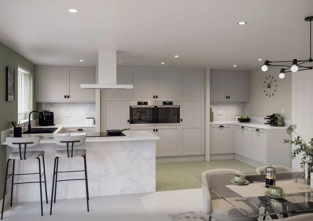 Cashmere | Embossed Grain Shaker Kitchen Doors | Aspin Collins