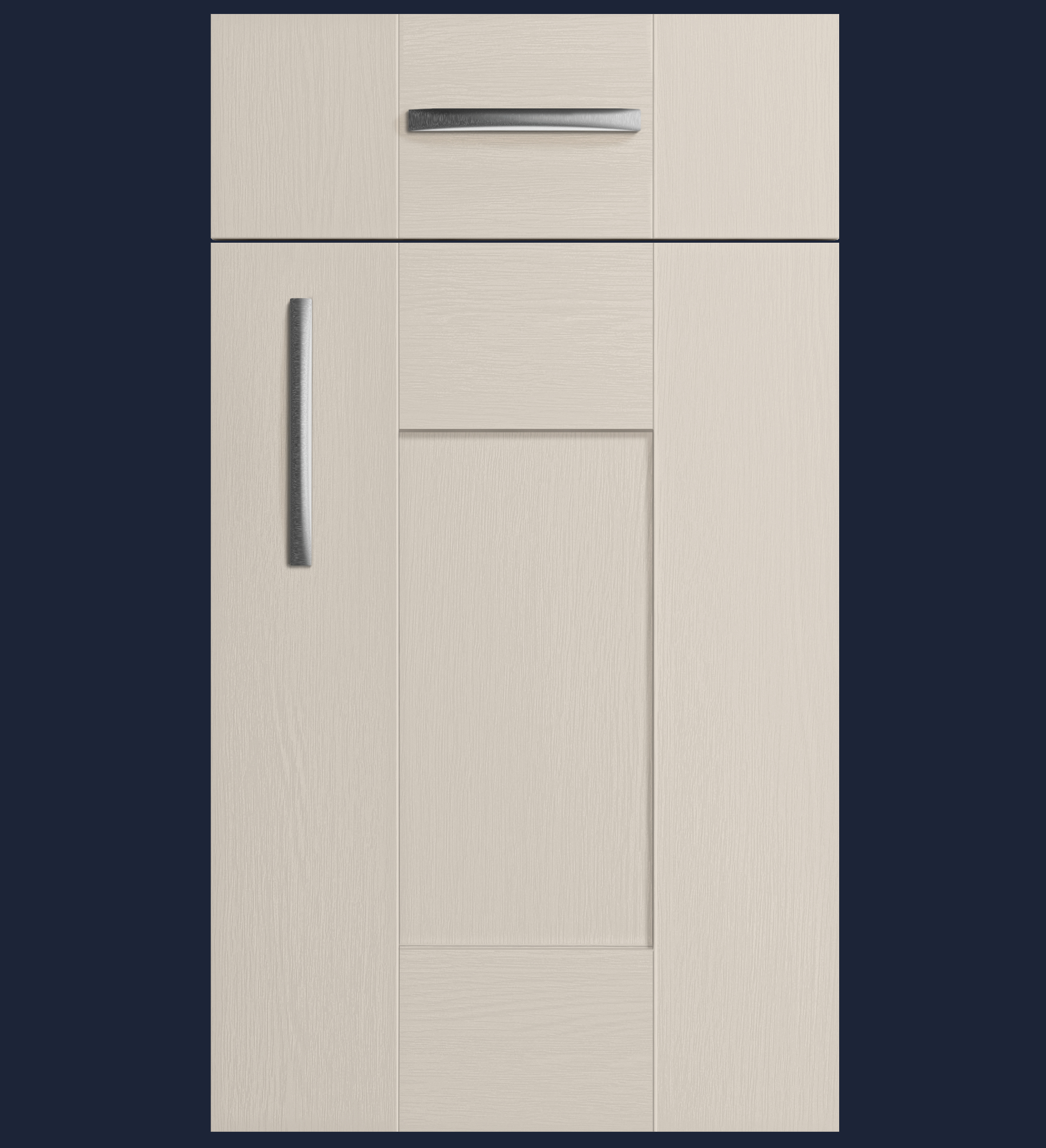 Cashmere | Woodgrain Shaker Kitchen Doors - Aspin Collins
