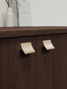 Ciel - Curved Elegant Handle & Knob | Matt Black, Brass, or Bronze | Aspin Collins