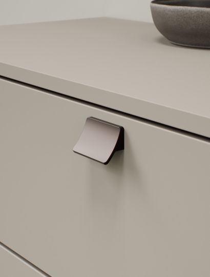 Ciel - Curved Elegant Handle & Knob | Matt Black, Brass, or Bronze | Aspin Collins
