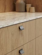 Ciel - Curved Elegant Handle & Knob | Matt Black, Brass, or Bronze | Aspin Collins