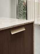 Ciel - Curved Elegant Handle & Knob | Matt Black, Brass, or Bronze | Aspin Collins