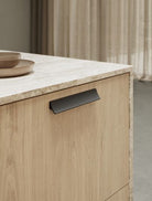 Ciel - Curved Elegant Handle & Knob | Matt Black, Brass, or Bronze | Aspin Collins