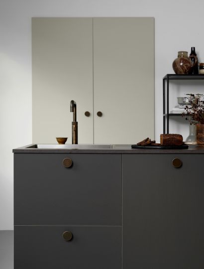 Circle - Round Domed Knob | Antique Brown, Gold, or Inox Look | Aspin Collins
