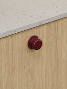 Colette - Retro Glossy Porcelain-Style Knob | Yellow, Red, or Blue | Aspin Collins
