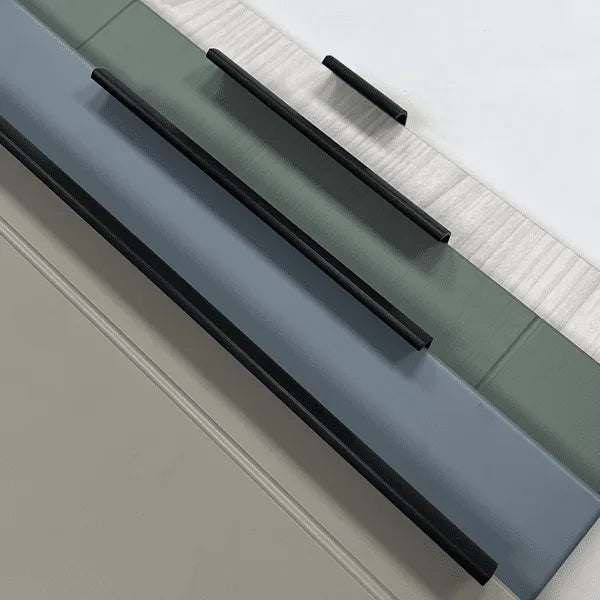 Marchwood Lip Edge Pull Handle | Brushed Nickel & Brushed Black | Aspin Collins