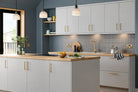 Dove Grey Matt | Pre-Drilled Slab Kitchen Doors | Aspin Collins