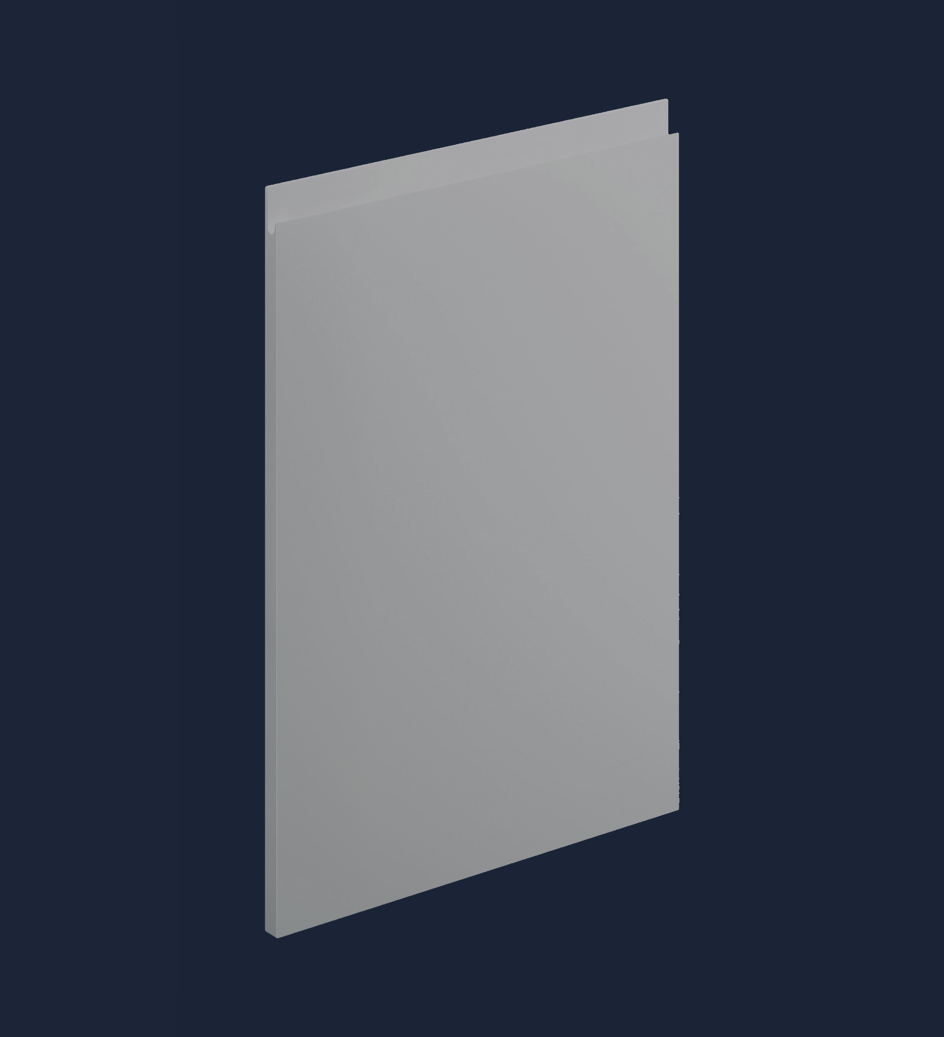 Levana Dust Grey Matt Kitchen Doors | Minimalist Soft-Touch Matt Kitchen Doors | Aspin Collins