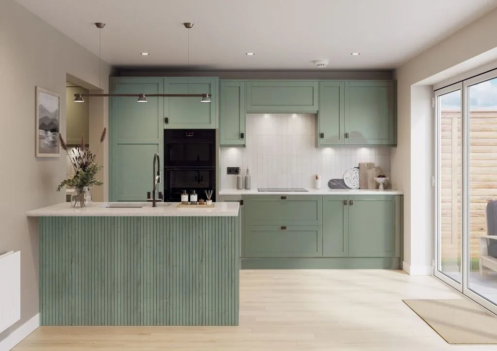 Embossed Grain Finishing Components | Reed Green | Aspin Collins