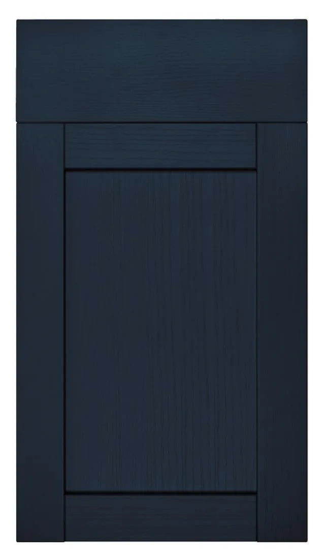 Embossed Grain Shaker Drawer Fronts | Navy Blue | Aspin Collins