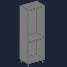 Kitchen Cabinet - Quickcab Extra Tall Larder Unit - Aspin Collins