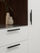 Facet - Prisma Angled Bar Handle | Matt Black, Brass & Bronze | Aspin Collins