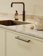 Flow - Flattened Fluid Elegance Handle & Knob | Brass, Gun Metal or Inox | Aspin Collins