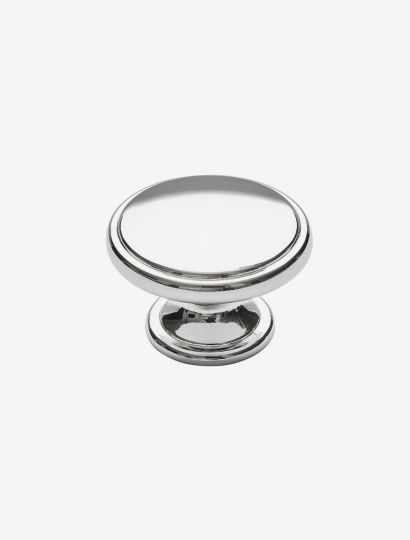 Oxford - Traditional Cup Handle & Knob Set | Polished Chrome or Satin Nickel | Aspin Collins