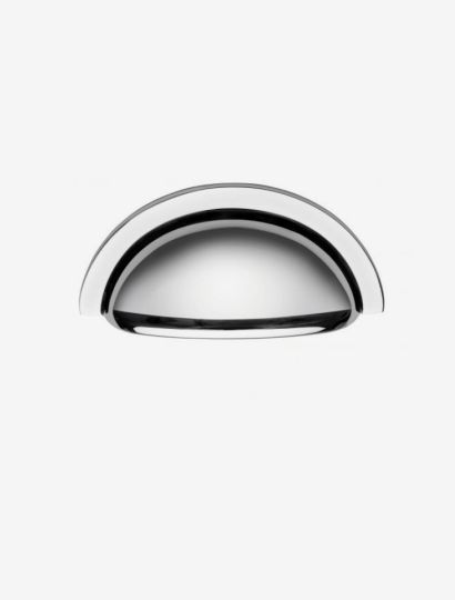 Oxford - Traditional Cup Handle & Knob Set | Polished Chrome or Satin Nickel | Aspin Collins