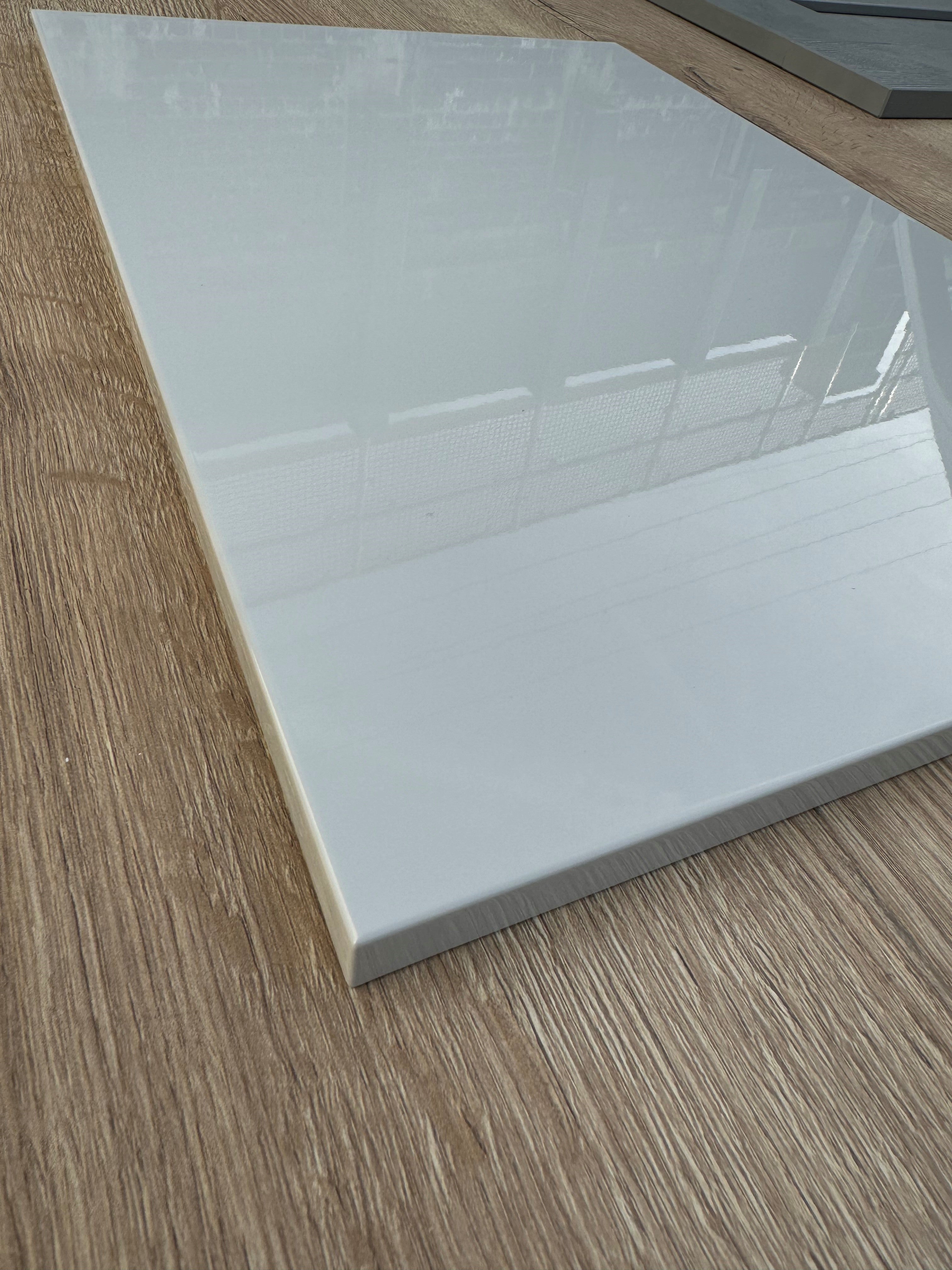Valencia Light Grey Gloss | Slab Kitchen Doors