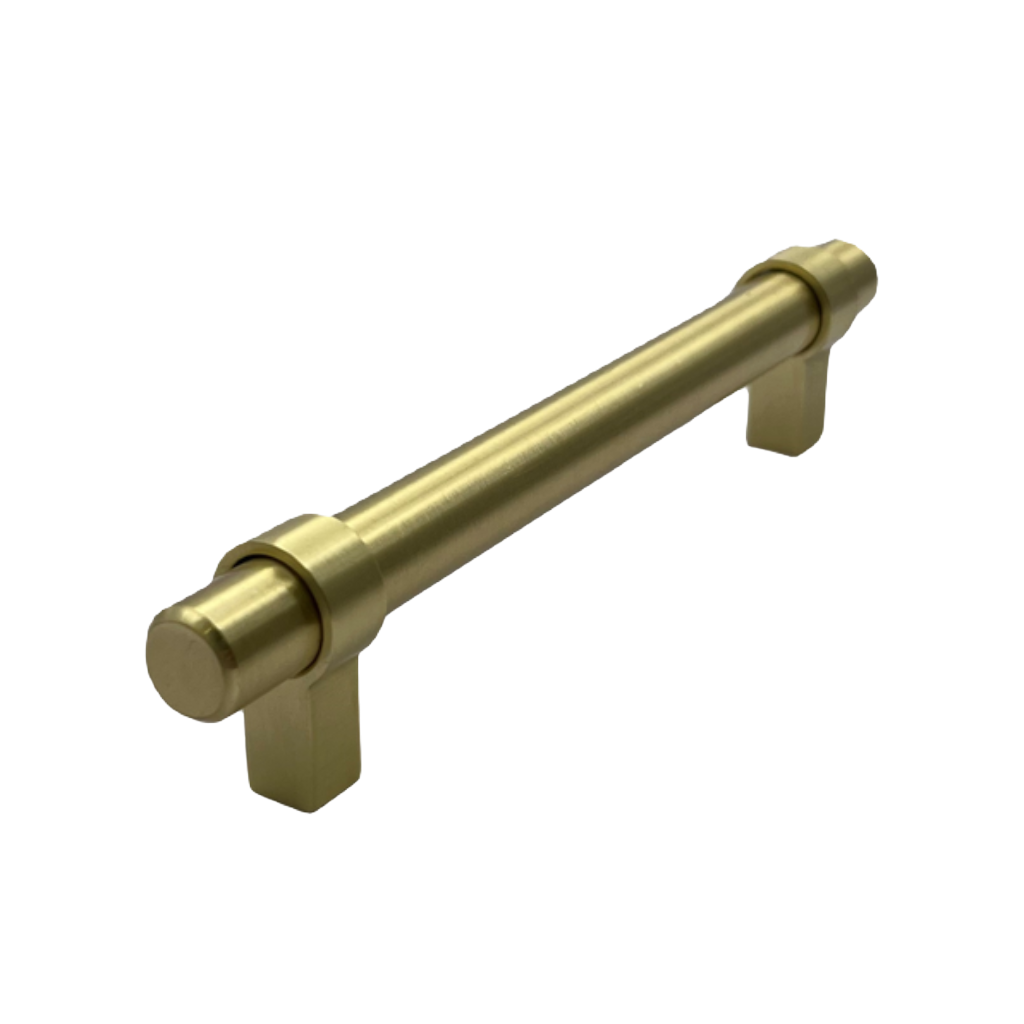 Serano Bar Pull Handle - Brushed Nickel/Gold - Aspin Collins