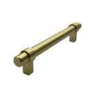 Serano Bar Pull Handle - Brushed Nickel/Gold - Aspin Collins