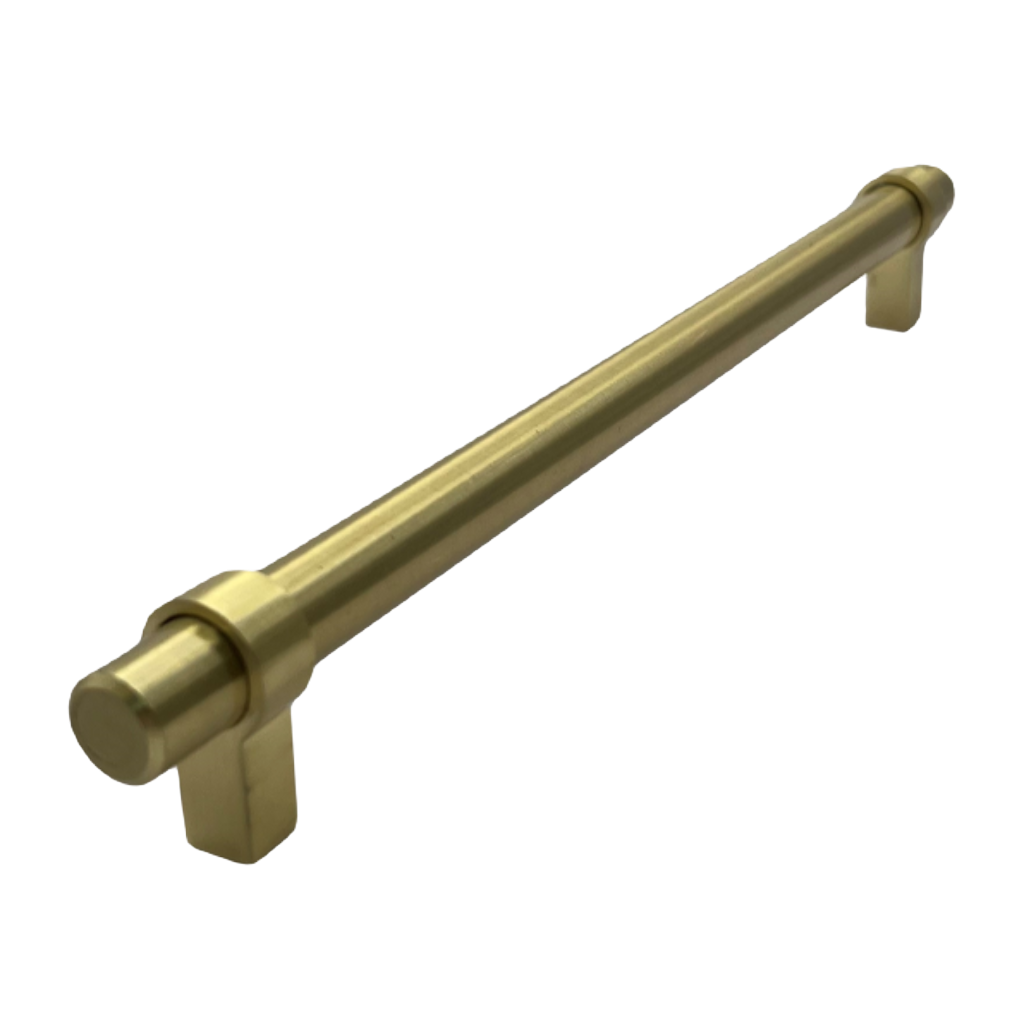 Serano Bar Pull Handle - Brushed Nickel/Gold - Aspin Collins