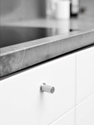 Harlequin Small - Textured Grip Knob | Silk Polished | Aspin Collins